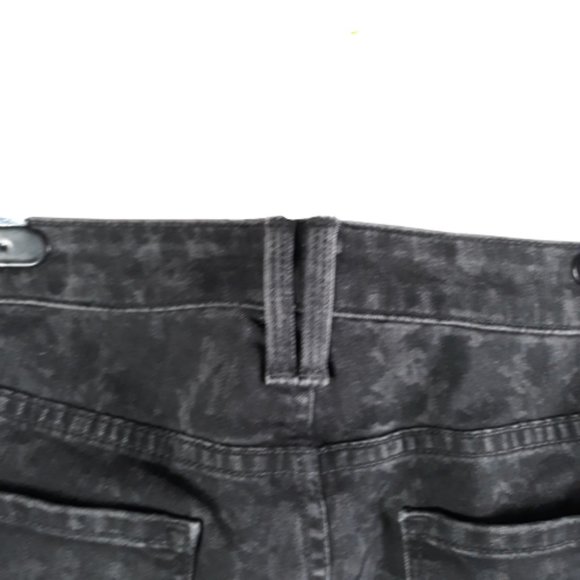 Vince Floral Black Dylan-Ankle Denim Skinny Mid Rise Jeans Size 31 - Picture 4 of 14